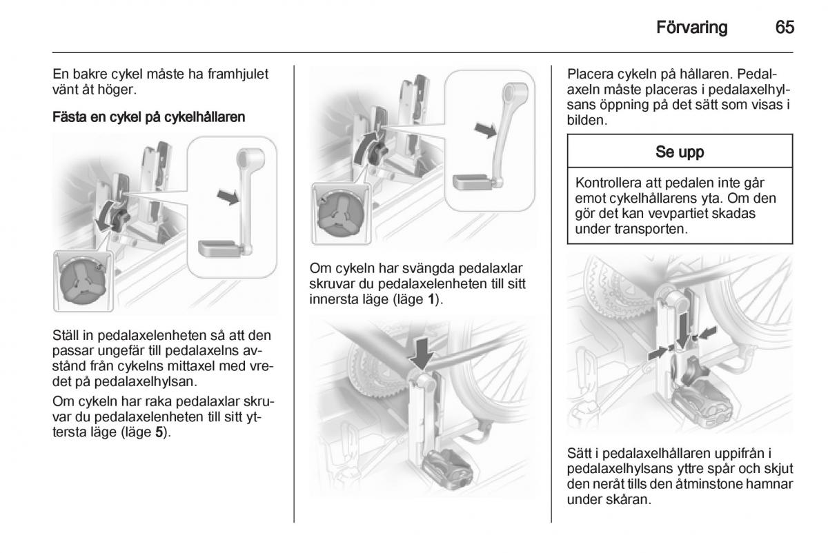 Opel Astra J IV 4 instruktionsbok / page 67