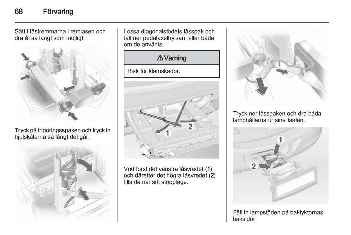 Opel Astra J IV 4 instruktionsbok / page 70