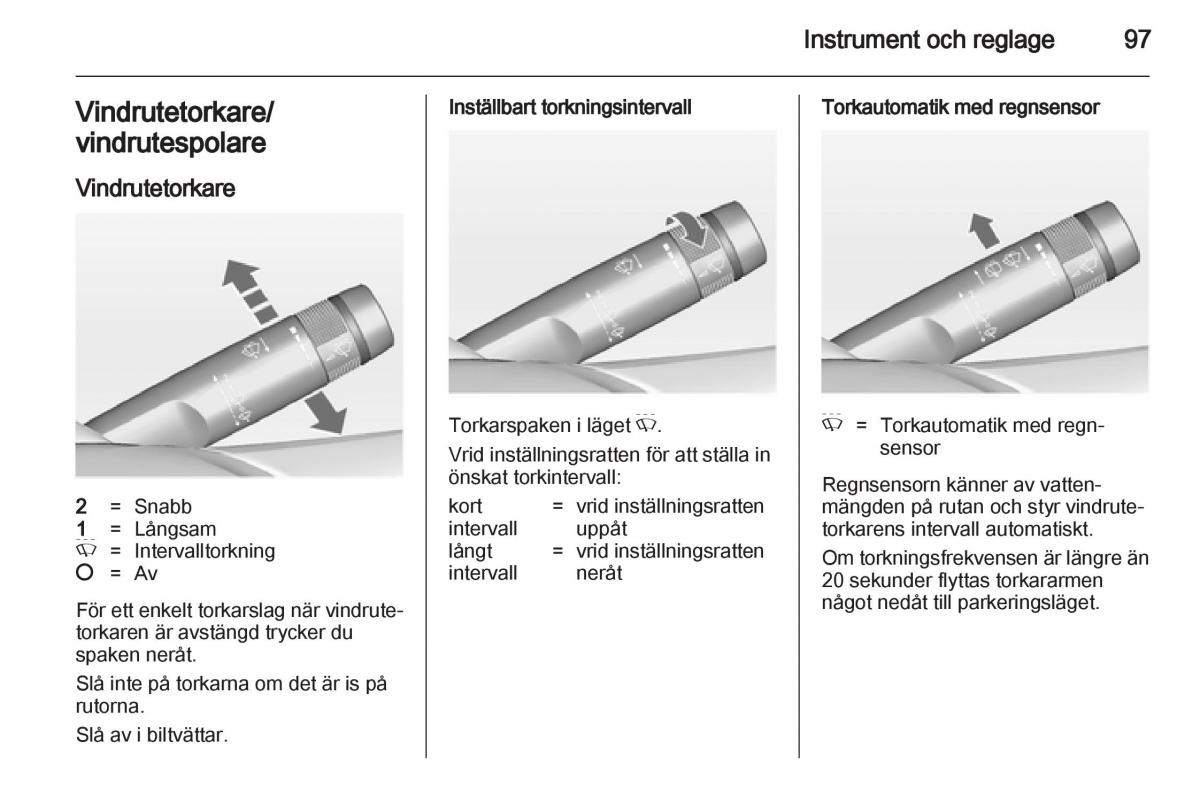 Opel Astra J IV 4 instruktionsbok / page 99