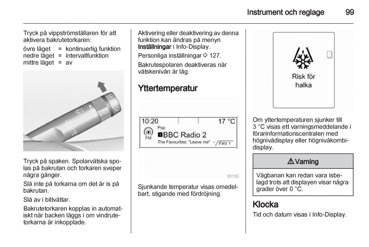 Opel Astra J IV 4 instruktionsbok / page 101