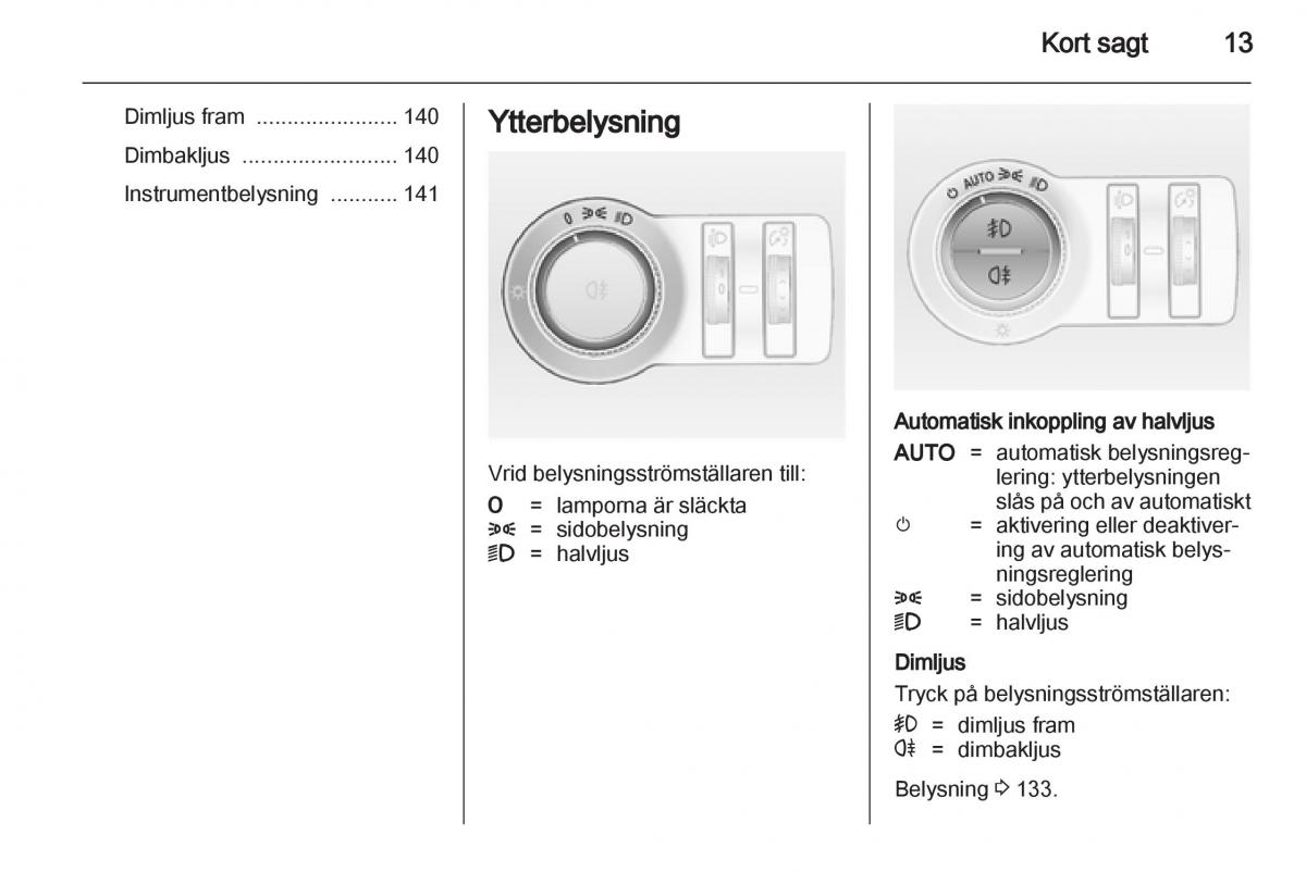 Opel Astra J IV 4 instruktionsbok / page 15