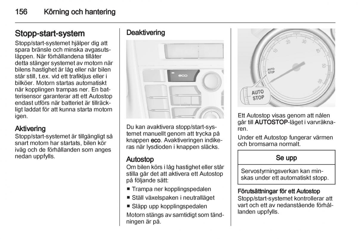 Opel Astra J IV 4 instruktionsbok / page 158