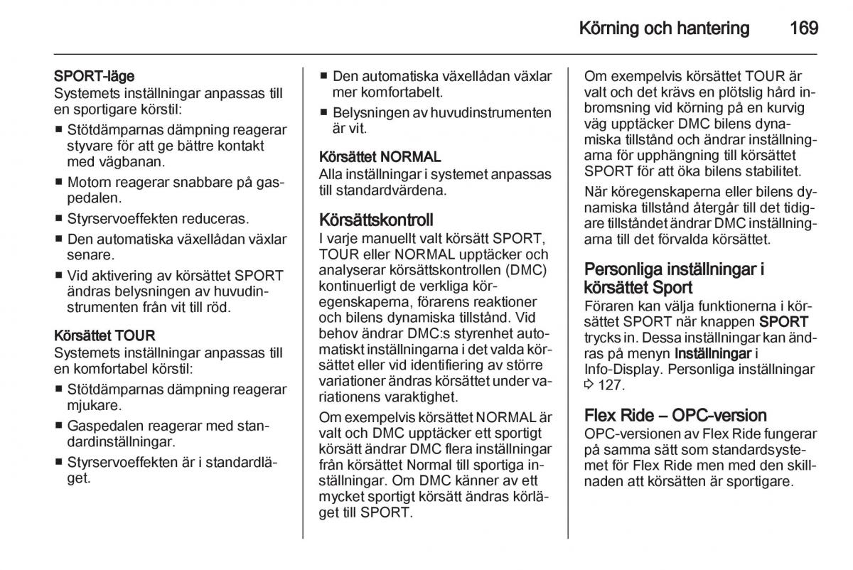 Opel Astra J IV 4 instruktionsbok / page 171