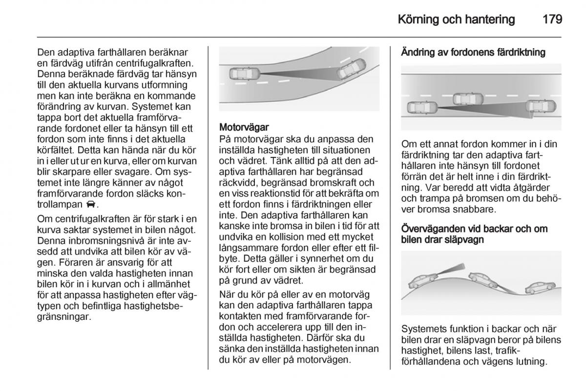 Opel Astra J IV 4 instruktionsbok / page 181