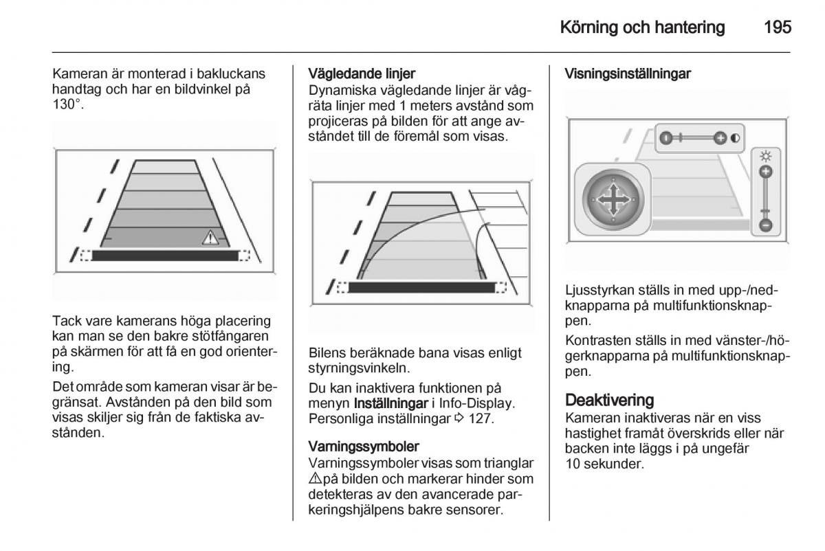 Opel Astra J IV 4 instruktionsbok / page 197