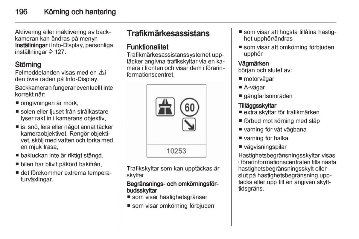 Opel Astra J IV 4 instruktionsbok / page 198