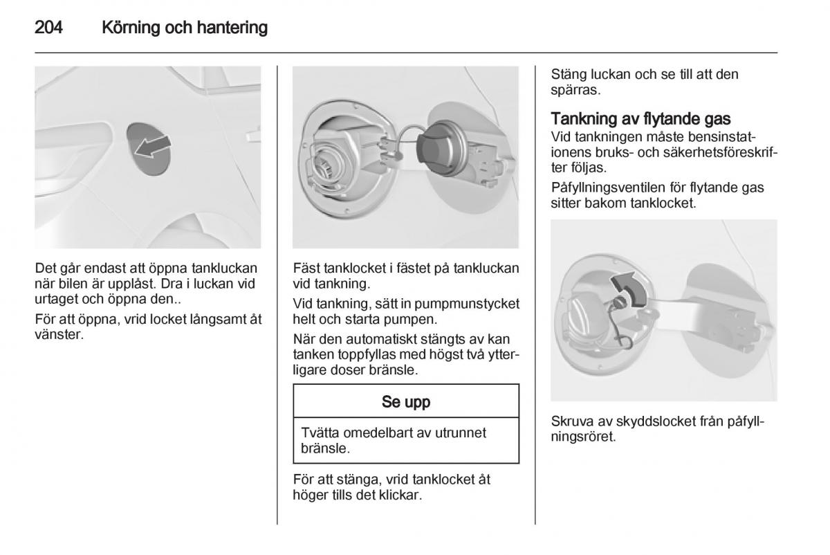 Opel Astra J IV 4 instruktionsbok / page 206