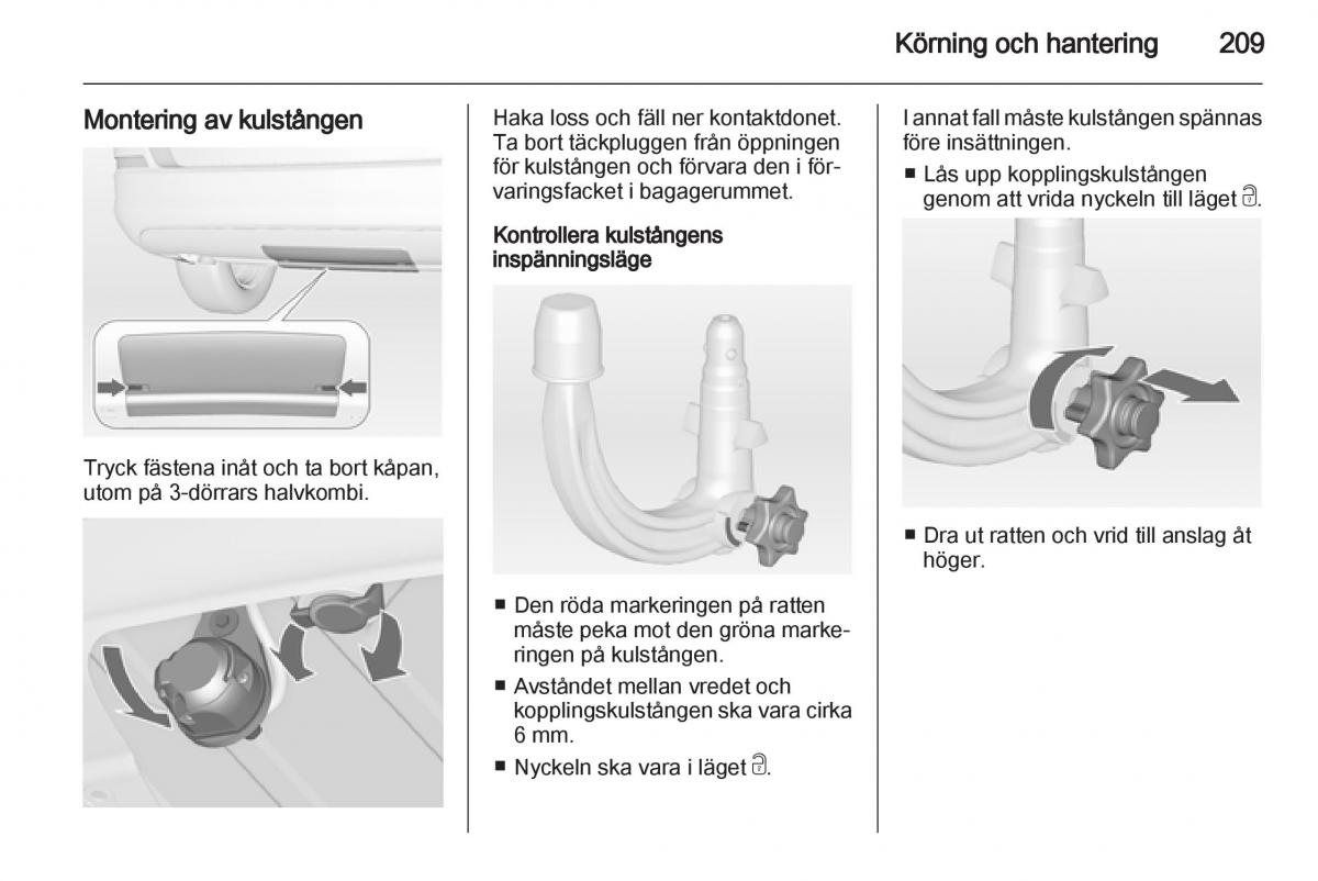 Opel Astra J IV 4 instruktionsbok / page 211