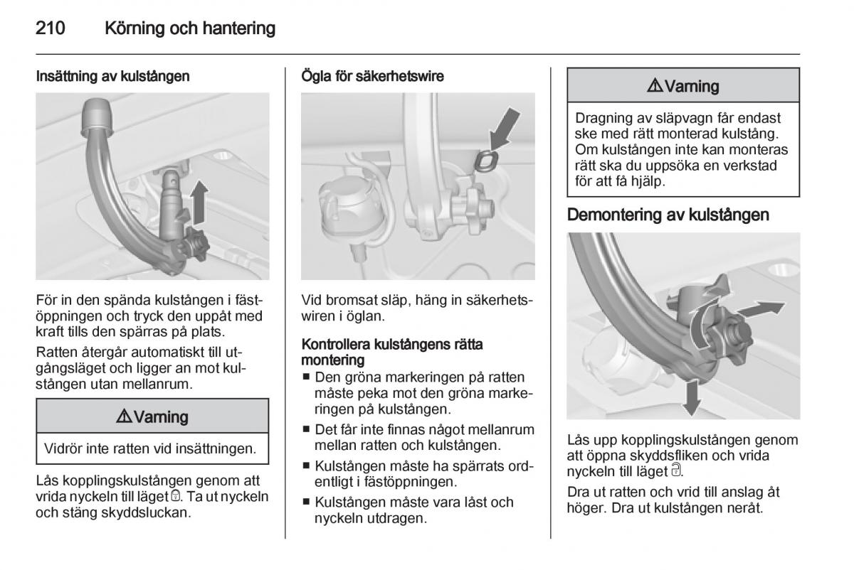 Opel Astra J IV 4 instruktionsbok / page 212