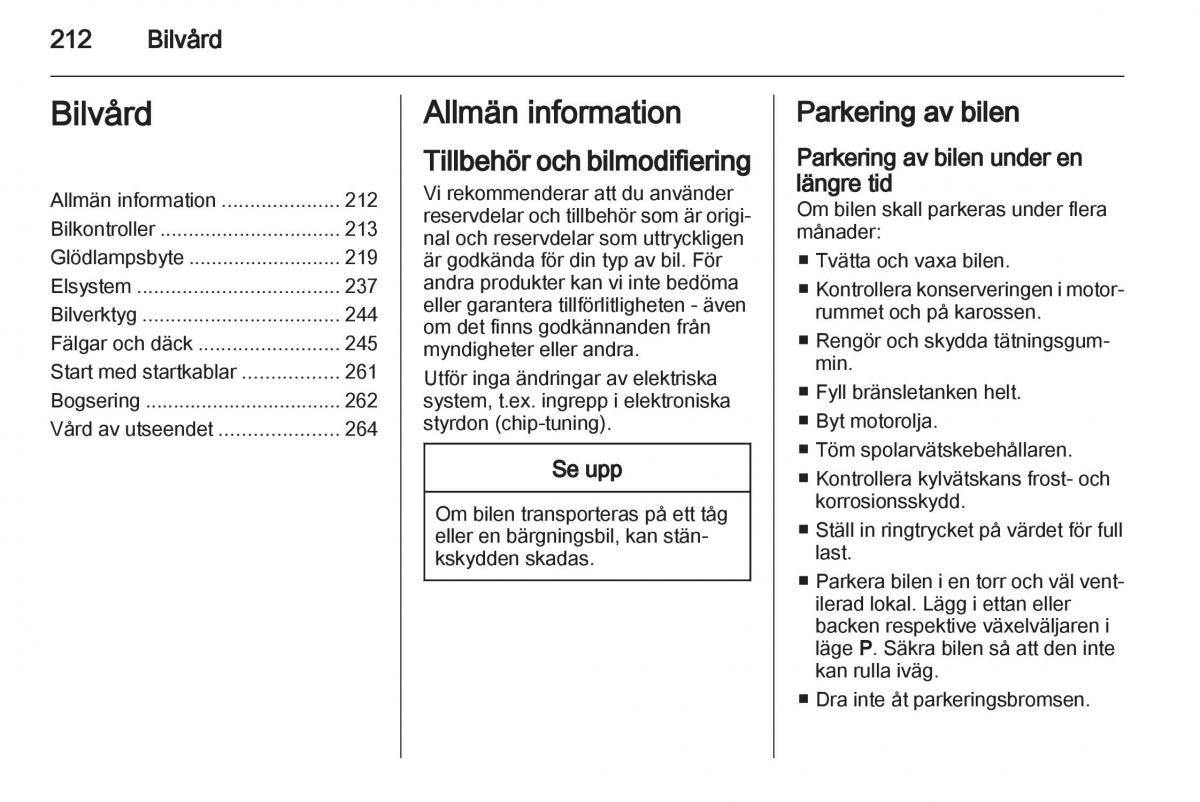 Opel Astra J IV 4 instruktionsbok / page 214