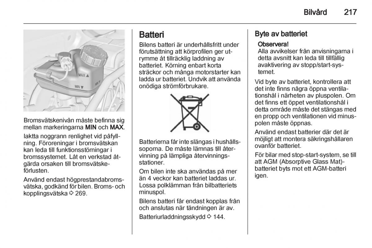 Opel Astra J IV 4 instruktionsbok / page 219