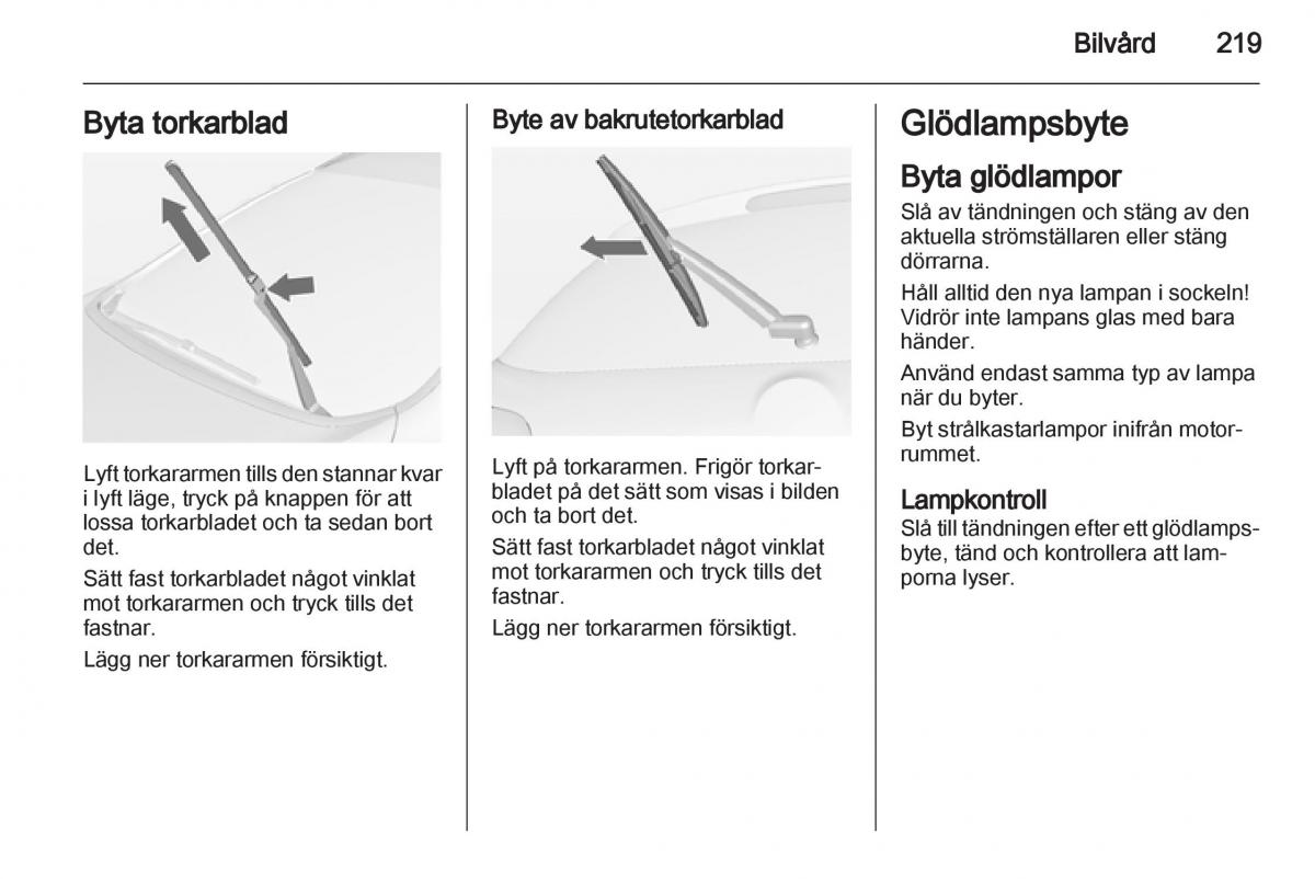 Opel Astra J IV 4 instruktionsbok / page 221