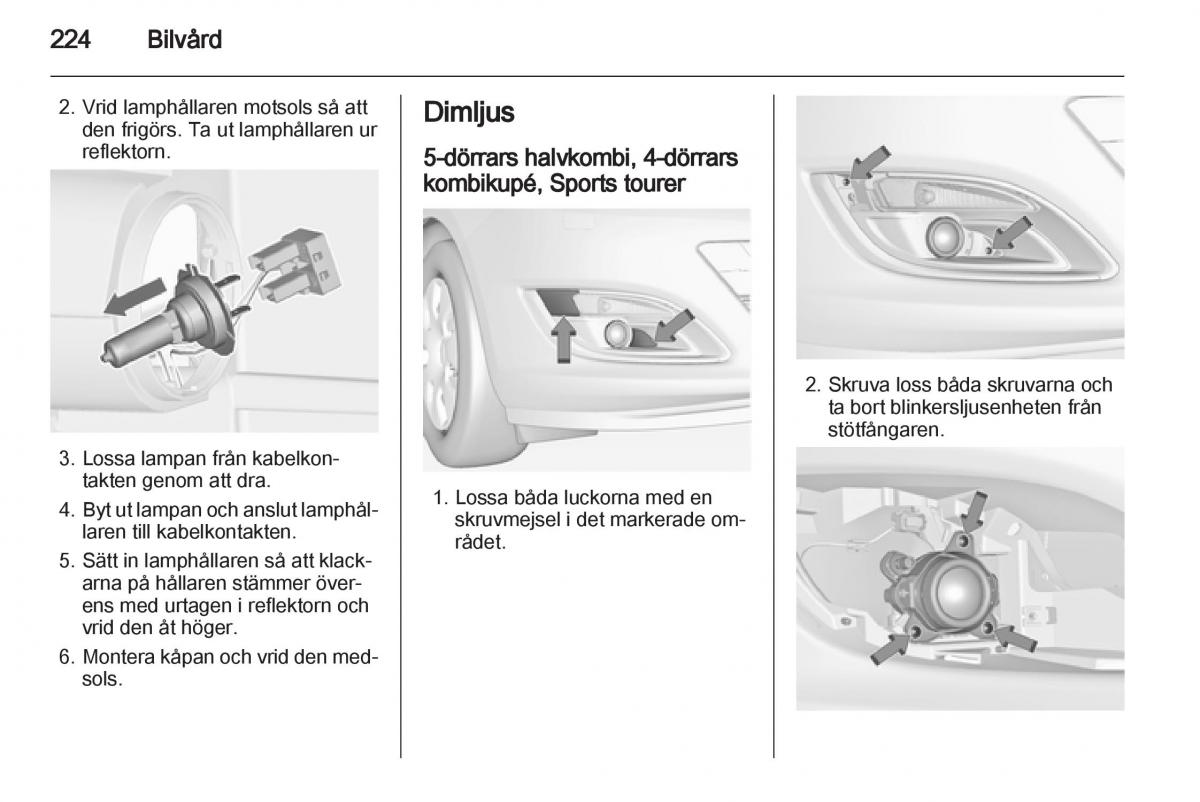 Opel Astra J IV 4 instruktionsbok / page 226