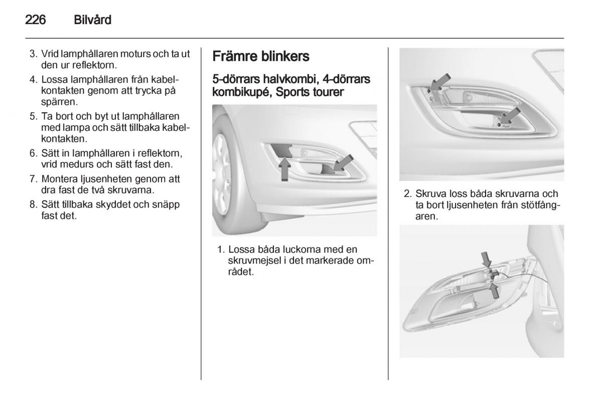 Opel Astra J IV 4 instruktionsbok / page 228