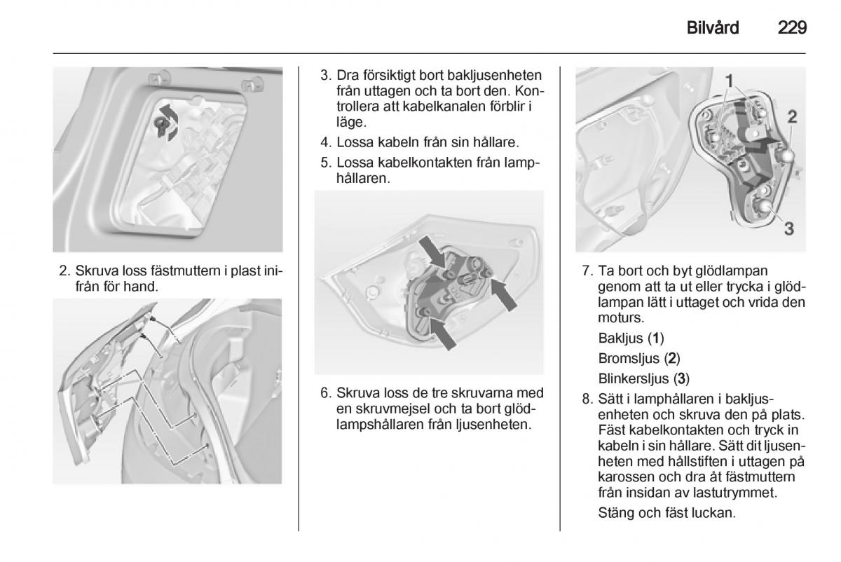 Opel Astra J IV 4 instruktionsbok / page 231