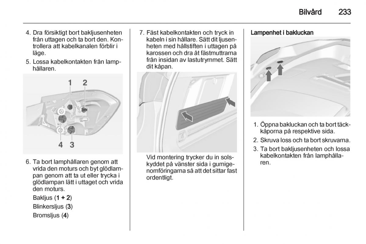 Opel Astra J IV 4 instruktionsbok / page 235