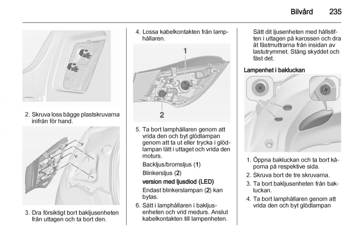 Opel Astra J IV 4 instruktionsbok / page 237