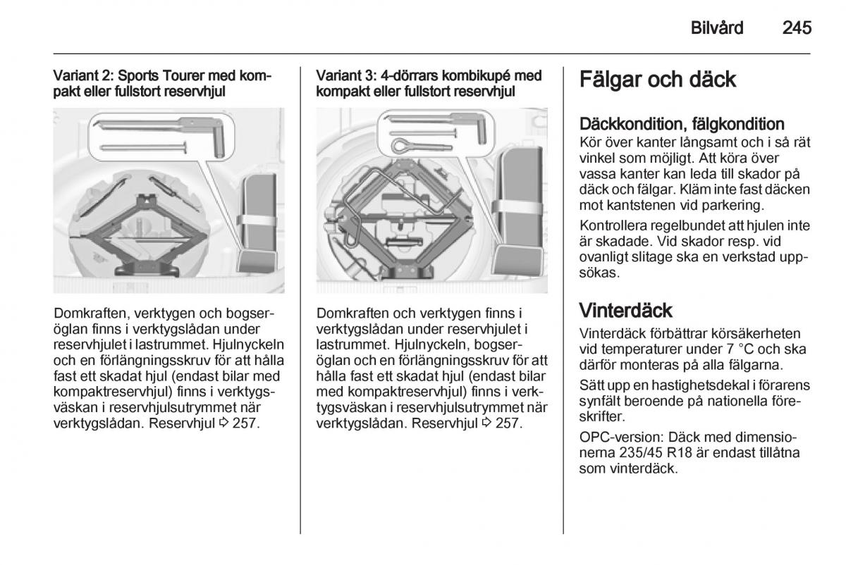 Opel Astra J IV 4 instruktionsbok / page 247