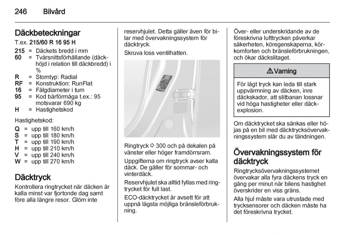 Opel Astra J IV 4 instruktionsbok / page 248