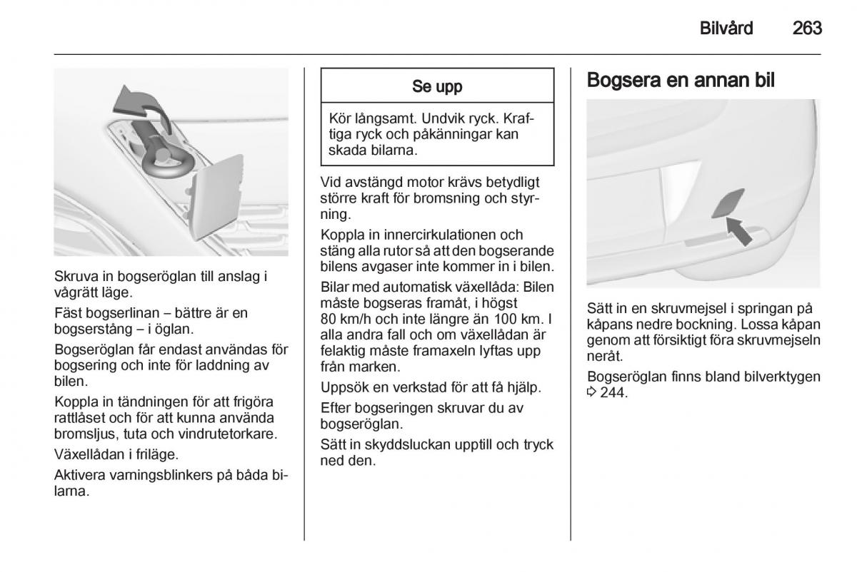 Opel Astra J IV 4 instruktionsbok / page 265