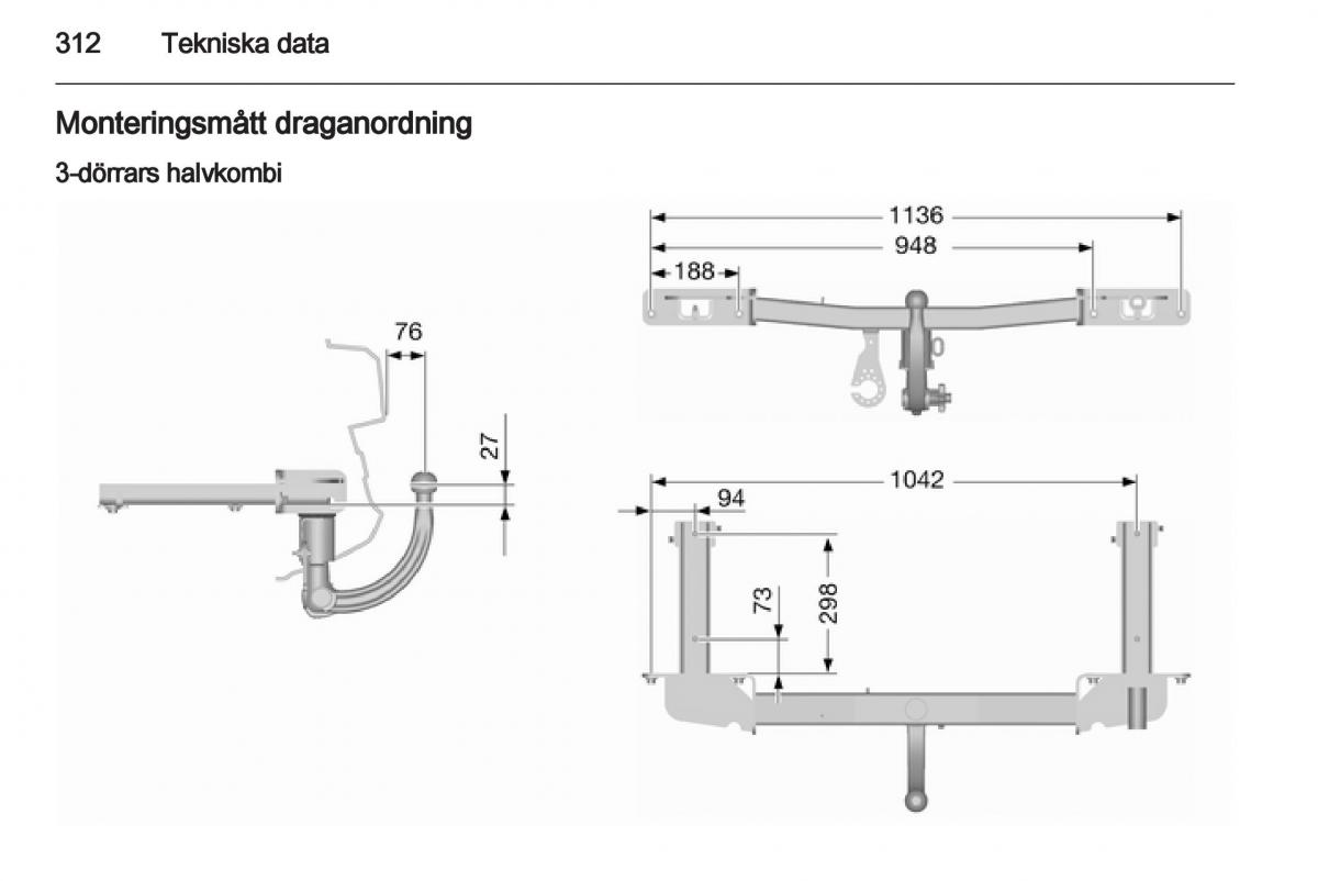 Opel Astra J IV 4 instruktionsbok / page 314