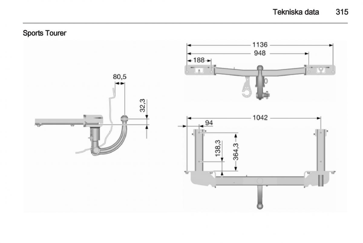 Opel Astra J IV 4 instruktionsbok / page 317