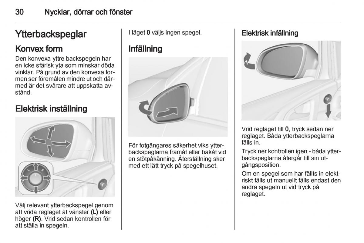 Opel Astra J IV 4 instruktionsbok / page 32