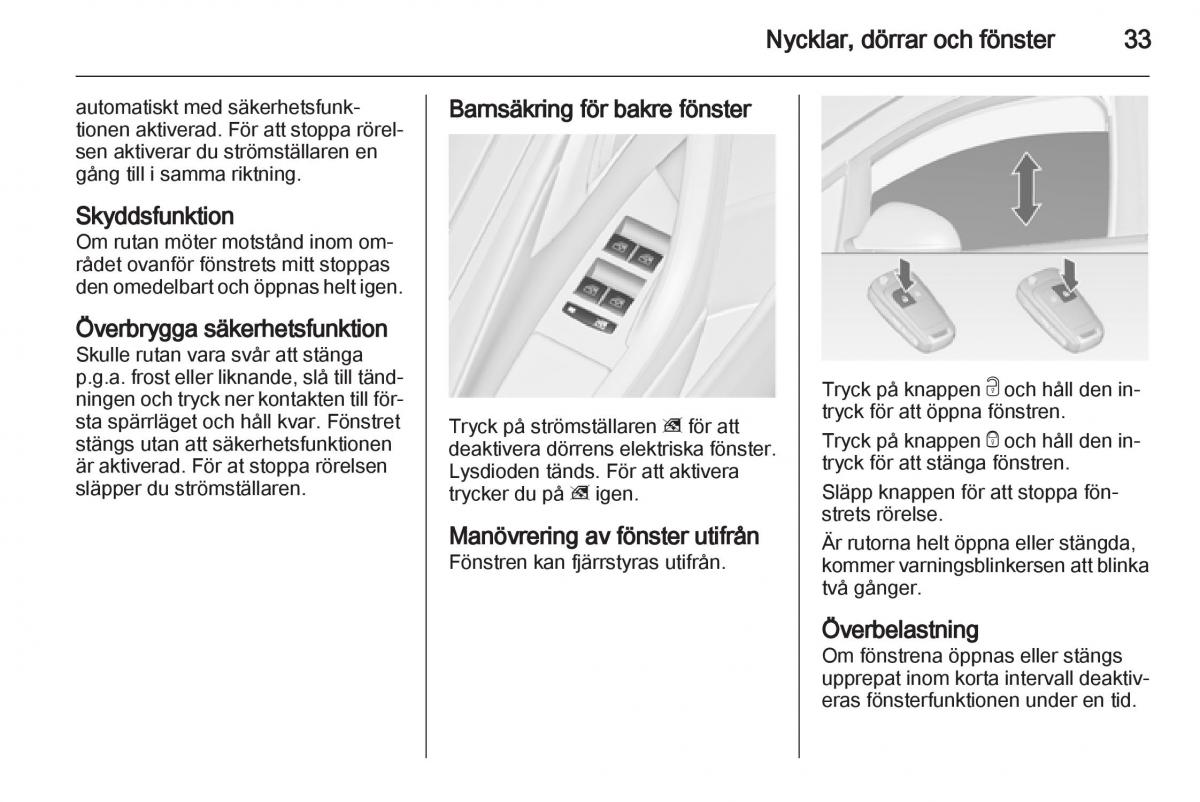 Opel Astra J IV 4 instruktionsbok / page 35