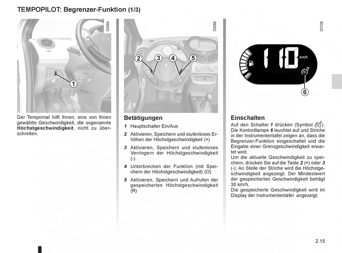 Renault Twingo II 2 Handbuch / page 87