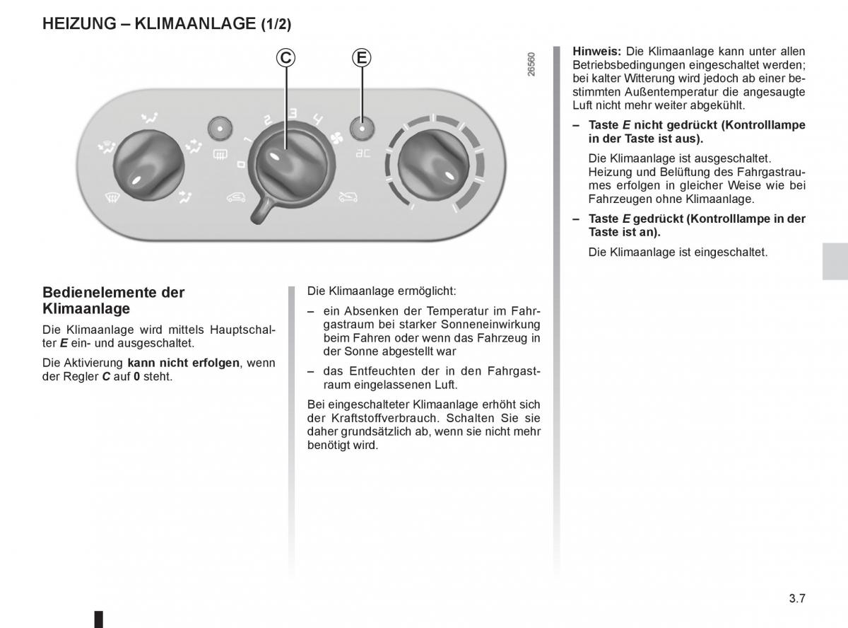 Renault Twingo II 2 Handbuch / page 105