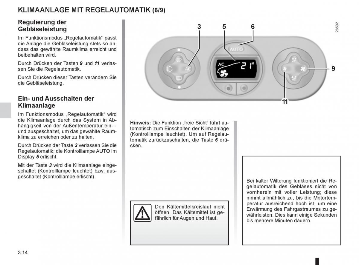 Renault Twingo II 2 Handbuch / page 112