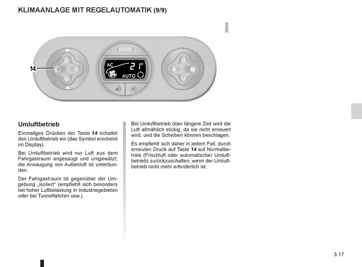 Renault Twingo II 2 Handbuch / page 115