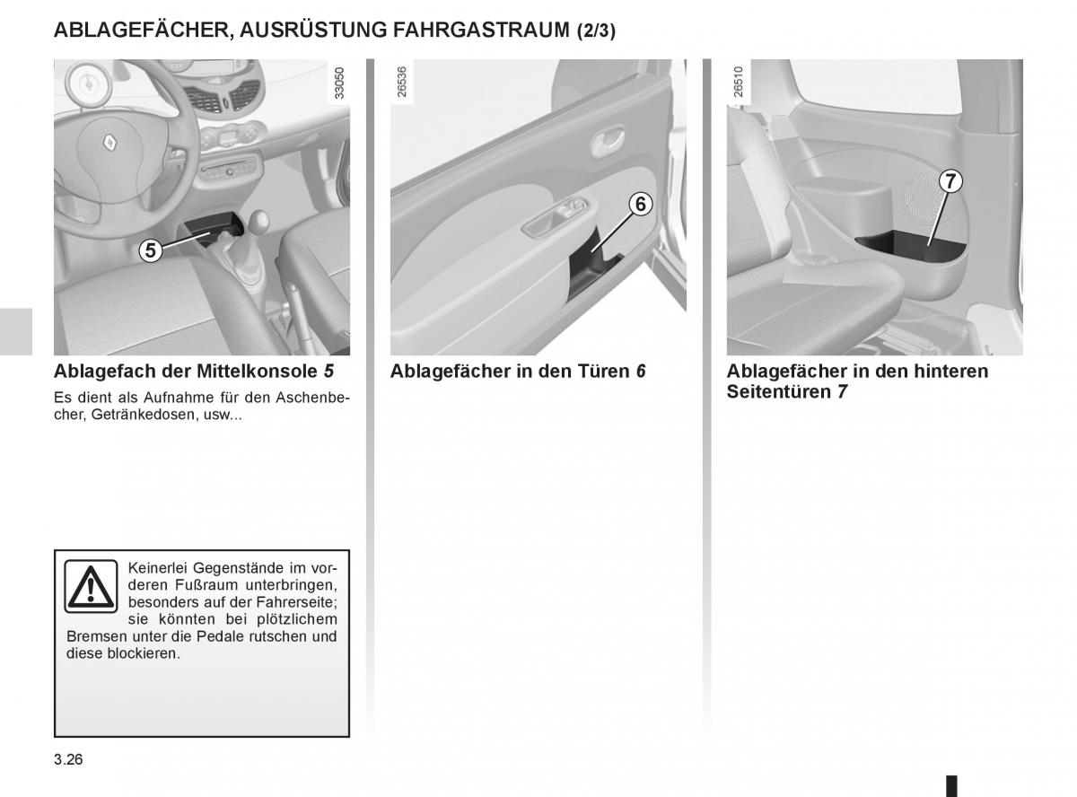 Renault Twingo II 2 Handbuch / page 124