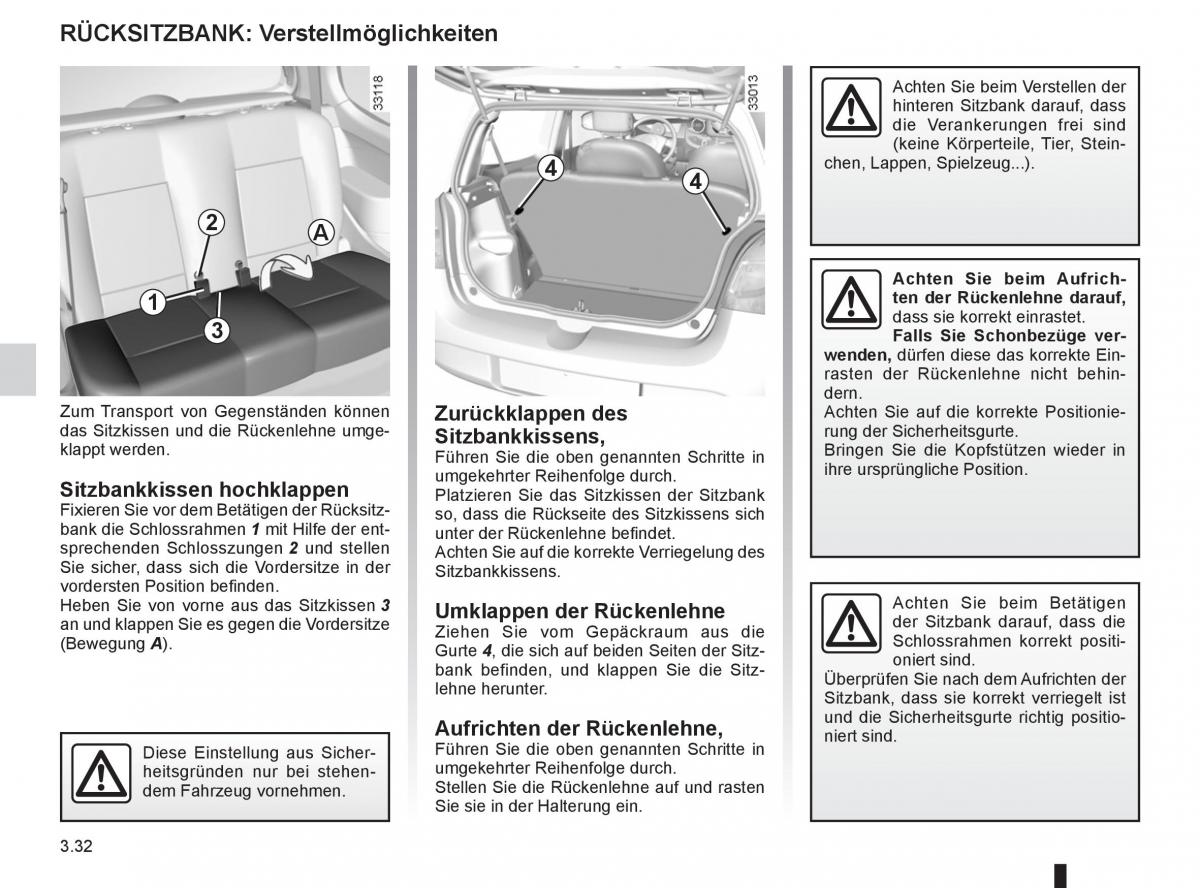 Renault Twingo II 2 Handbuch / page 130