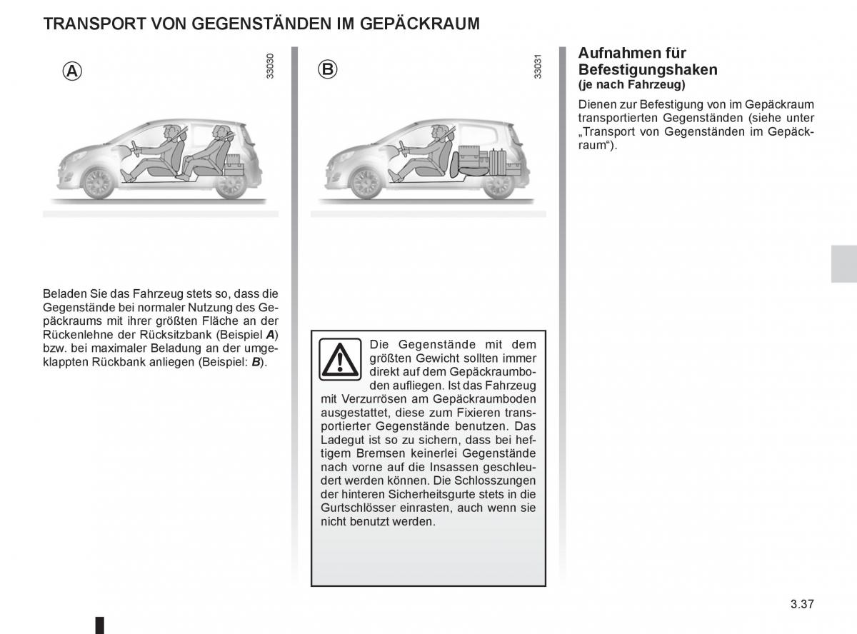 Renault Twingo II 2 Handbuch / page 135