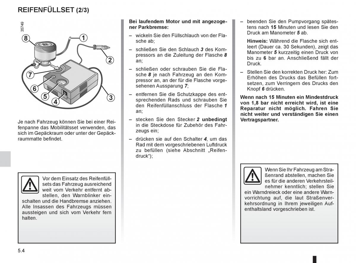 Renault Twingo II 2 Handbuch / page 158