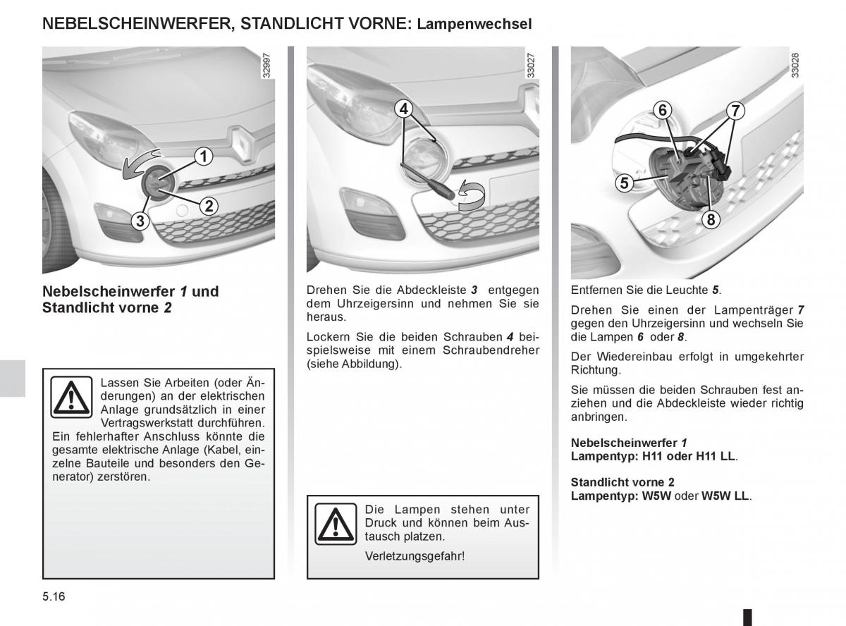 Renault Twingo II 2 Handbuch / page 170