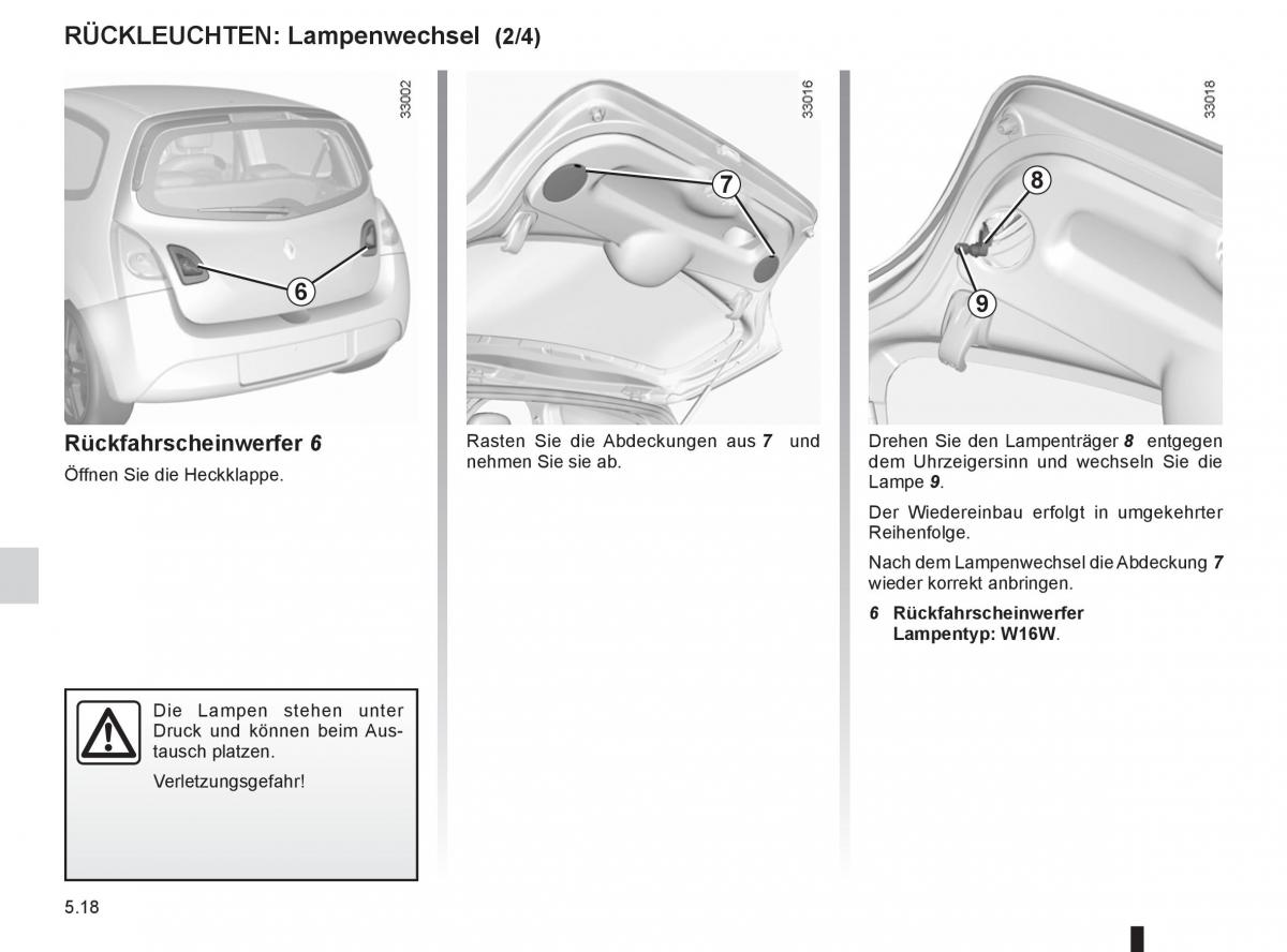 Renault Twingo II 2 Handbuch / page 172