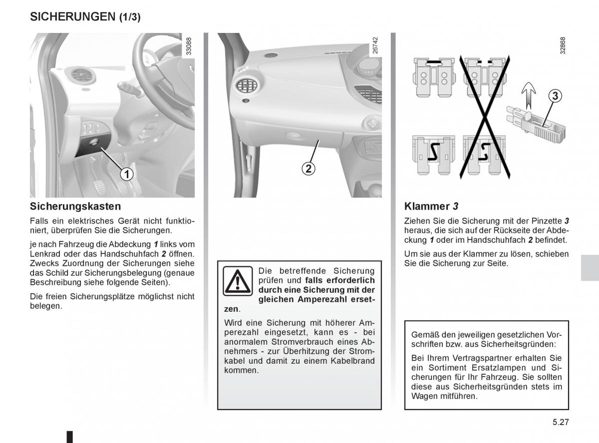 Renault Twingo II 2 Handbuch / page 181