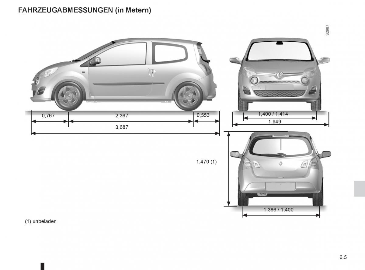 Renault Twingo II 2 Handbuch / page 199