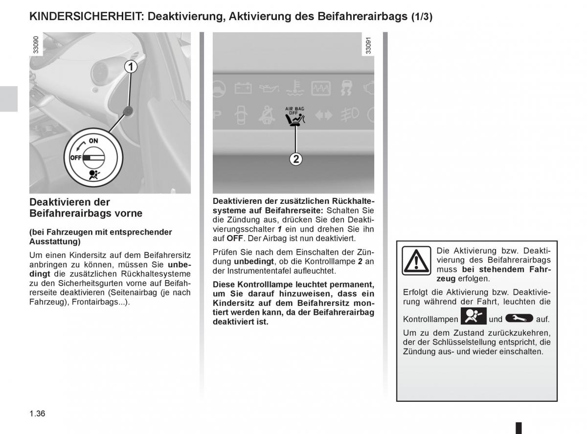 Renault Twingo II 2 Handbuch / page 42