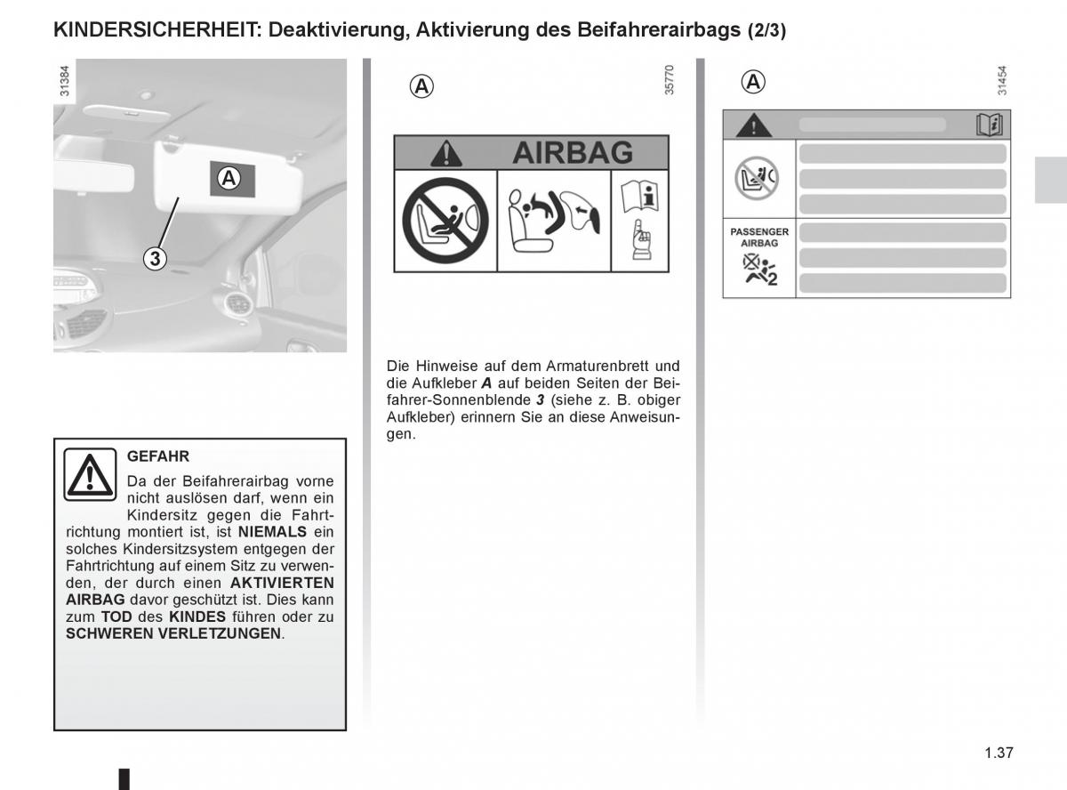 Renault Twingo II 2 Handbuch / page 43