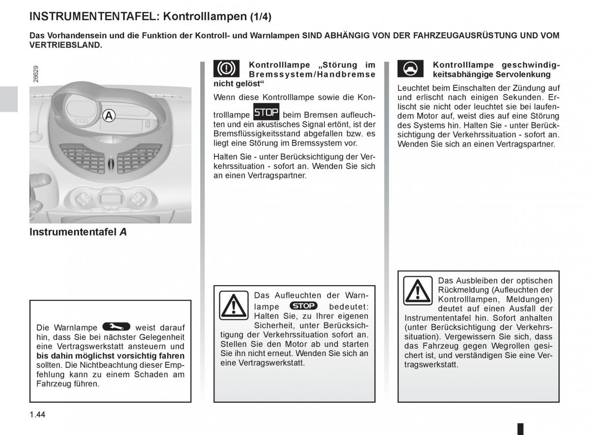 Renault Twingo II 2 Handbuch / page 50