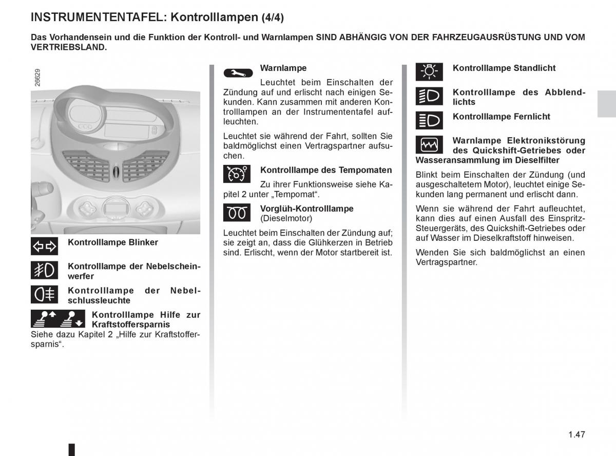 Renault Twingo II 2 Handbuch / page 53