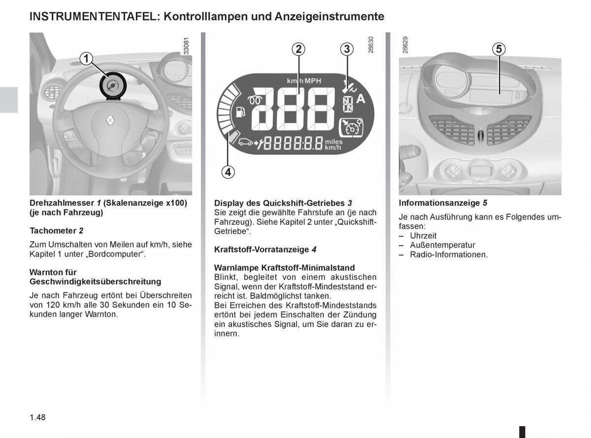 Renault Twingo II 2 Handbuch / page 54