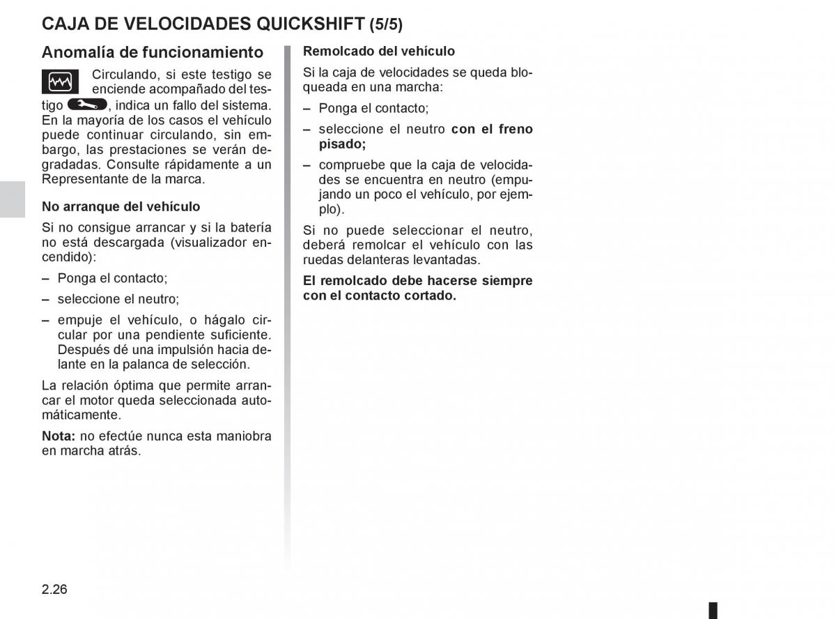 Renault Twingo II 2 manual del propietario / page 98