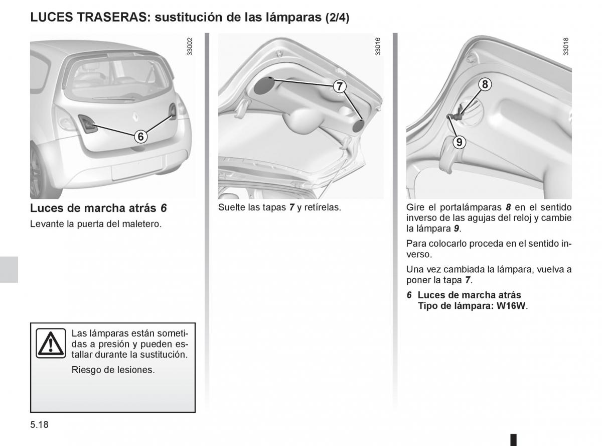 Renault Twingo II 2 manual del propietario / page 172