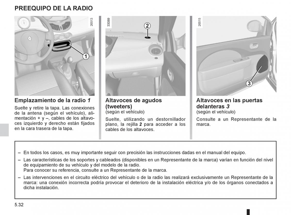 Renault Twingo II 2 manual del propietario / page 186