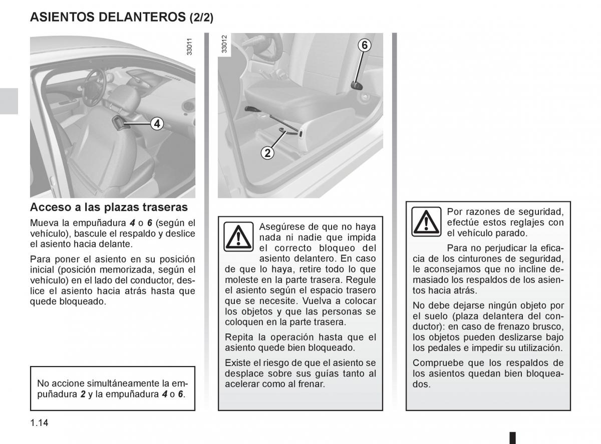 Renault Twingo II 2 manual del propietario / page 20