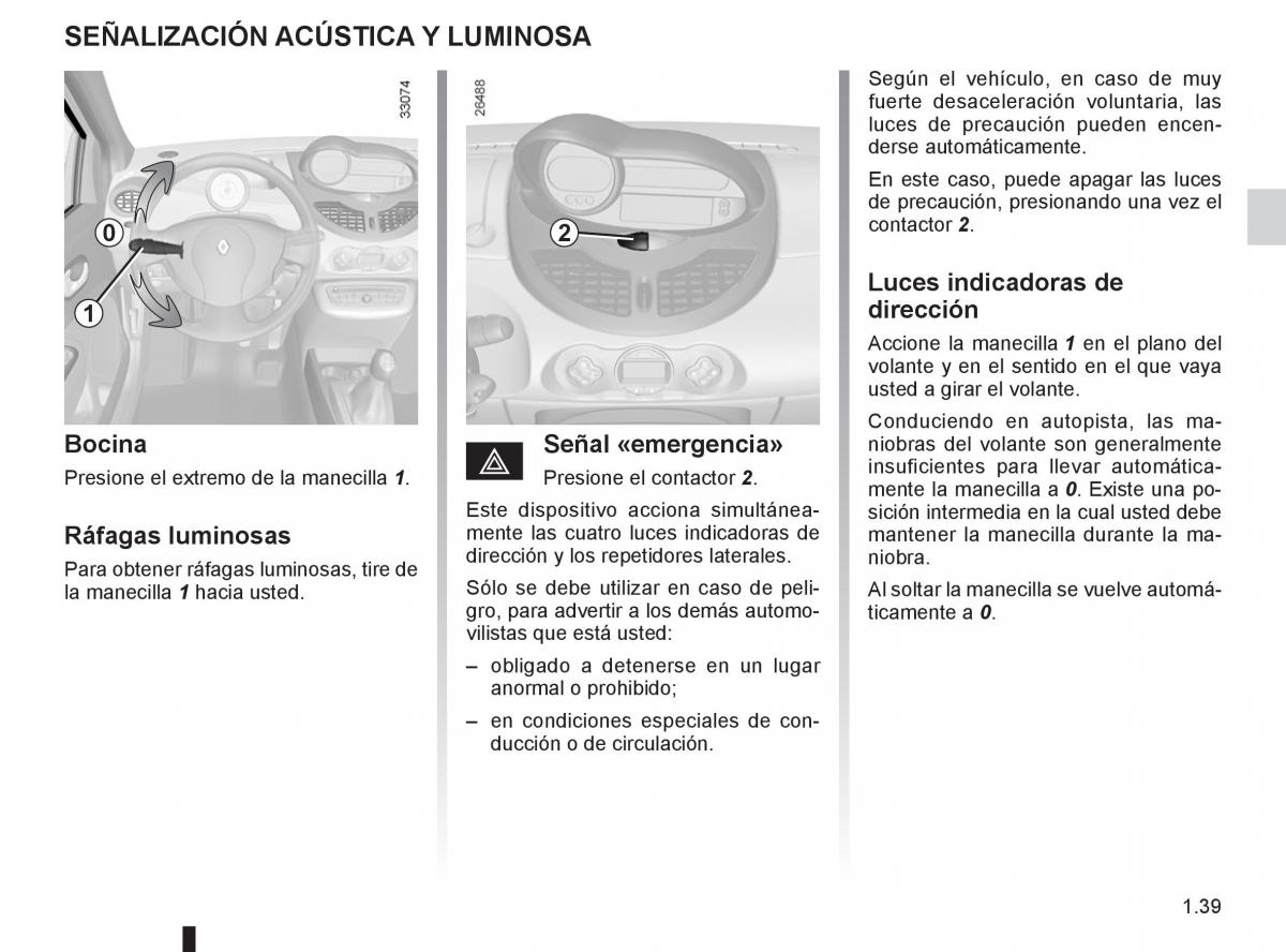 Renault Twingo II 2 manual del propietario / page 45